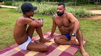 Hot Outdoor Conversation Leads to Hotel Sex (XXX Anal Action with Ricardo Baiano)
